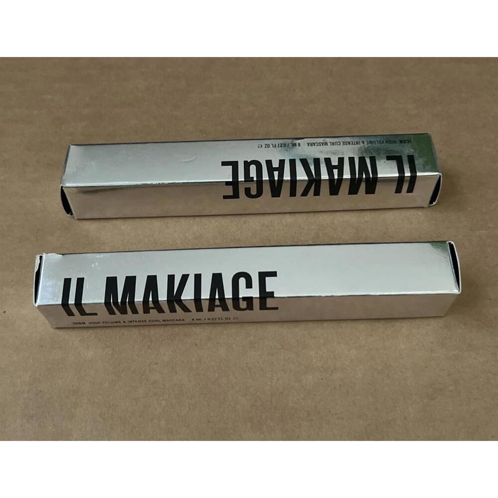 Lot Of 2 Icon High Volume & Intense Curl Mascara - Black I L M A K I A G N I B